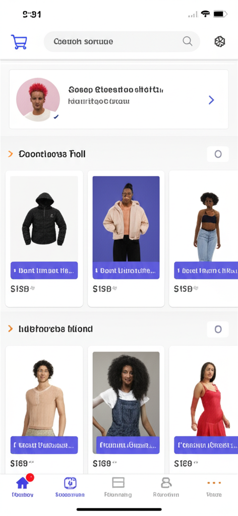 E-Commerce Mobile App Screenshot